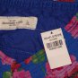 ABERCROMBIE & FITCH WOMENS STACY BLUE FLORAL TIERED RUFFLE MINI SKIRT L NWT