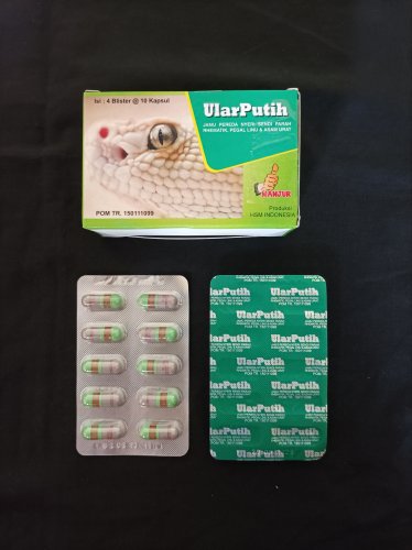 3 Boxes of Original ULAR PUTIH (1 Box contain 40 tab's) Replacement from ASAMULIN