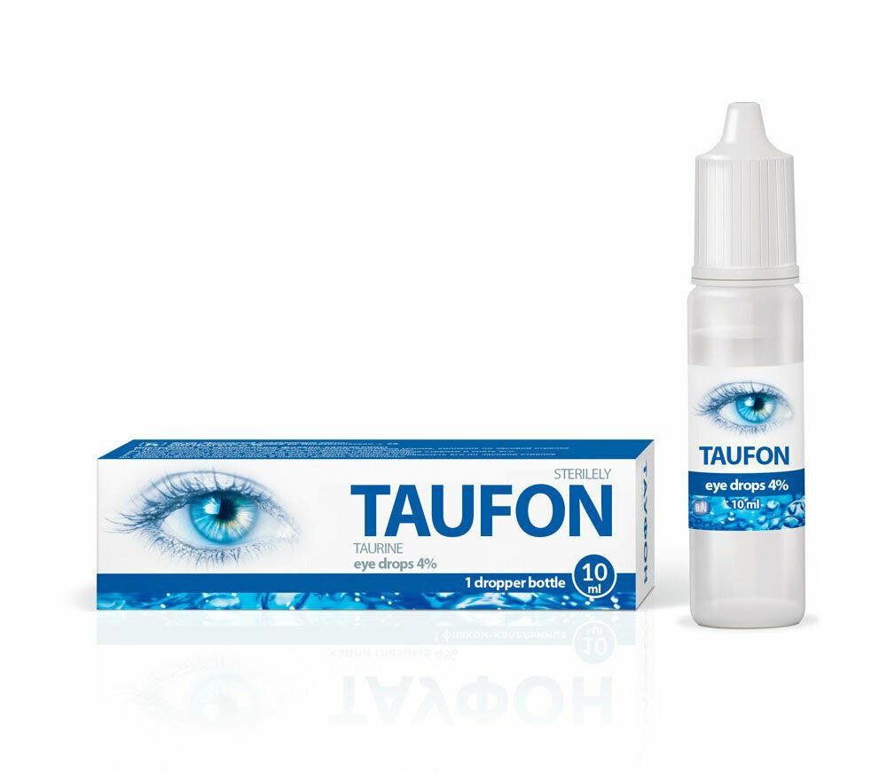 TAUFON 4% 10ML EYE DROPS DROPPER BOTTLE INDIVIDUAL PACKAGING