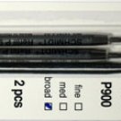 Parker Style Ballpoint Ink Refill Blue Broad Point 2 Pack