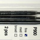 Parker Style Ballpoint Ink Refill Blue Fine Point 2 Pack