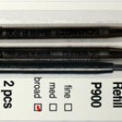 Parker Style Ballpoint Ink Refill Red Broad Point 2 Pack