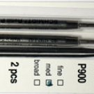 Parker Style Ballpoint Ink Refill Green Medium Point 2 Pack