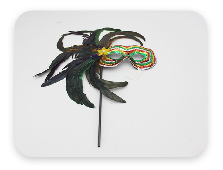 cyan sequins colored feather mask princess and prince butterfly crown Christmas Halloween ball