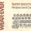 WearEver Super Shooter Electric Cookie Press Manual and Recipes PDF