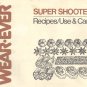WearEver Super Shooter Electric Cookie Press Manual and Recipes PDF