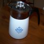 Corning Ware 6 Cup Cornflower Blue Percolator, Stovetop Coffee Pot Corningware
