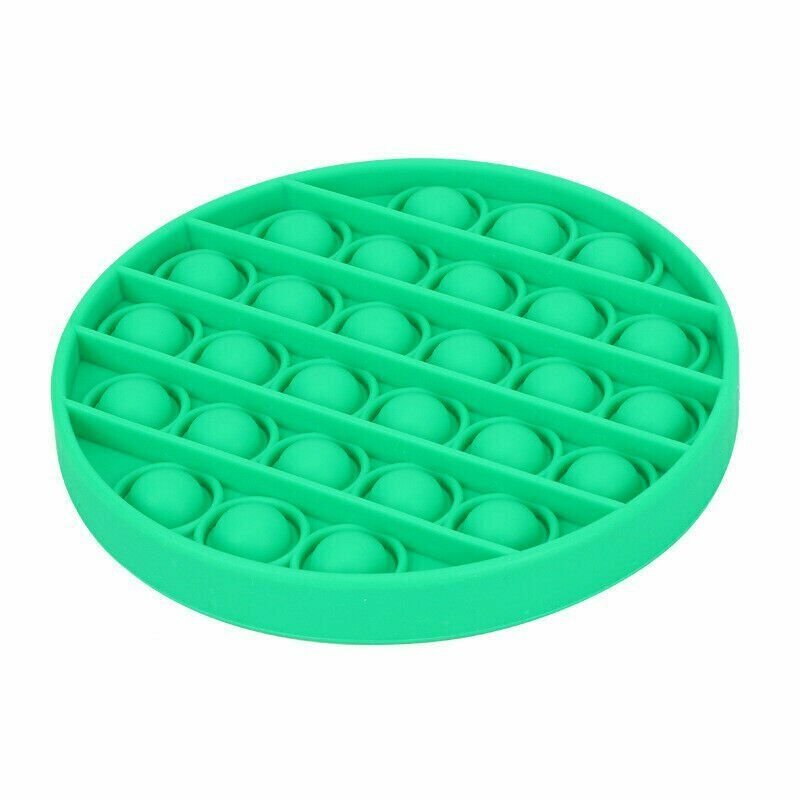 GREEN Pop Its Finger Fidget Toy Push Bubble Stress Relief Kids Pop It's Tiktok 2021