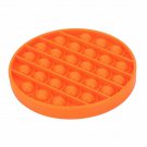 ORANGE Pop Its Finger Fidget Toy Push Bubble Stress Relief Kids Pop