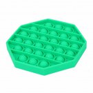 GREEN (OCTAGON) Pop Its Finger Fidget Toy Push Bubble Stress Relief Kids Pop