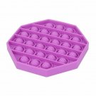 PURPLE (OCTAGON) Pop Its Finger Fidget Toy Push Bubble Stress Relief Kids Pop