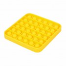 YELLOW (SQUARE) Pop Its Finger Fidget Toy Push Bubble Stress Relief Kids Pop