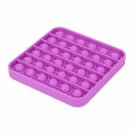 PURPLE (SQUARE) Pop Its Finger Fidget Toy Push Bubble Stress Relief Kids Pop