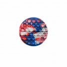 WHITE BLUE RED CAMOUFLAGE Pop Its Finger Fidget Toy Push Bubble Stress Relief Kids Pop
