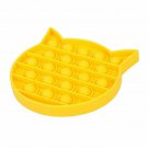 YELLOW (CAT) Pop Its Finger Fidget Toy Push Bubble Stress Relief Kids Pop