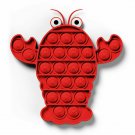 LOBSTER (RED) Pop Its Finger Fidget Toy Push Bubble Stress Relief Kids Pop