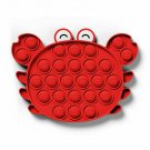 CRAB (RED) Pop Its Finger Fidget Toy Push Bubble Stress Relief Kids Pop