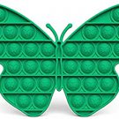 GREEN (BUTTERFLY) Pop Its Finger Fidget Toy Push Bubble Stress Relief Kids Pop