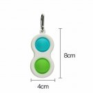 BABY FIDGET TOY (BLUE+GREEN)  Pop Its Finger Fidget Toy Push Bubble Stress Relief Kids Pop