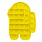 AMONG US (YELLOW) Pop Its Finger Fidget Toy Push Bubble Stress Relief Kids Pop