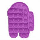 AMONG US (PURPLE) Pop Its Finger Fidget Toy Push Bubble Stress Relief Kids Pop