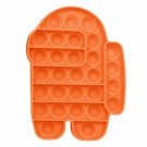 AMONG US (ORANGE) Pop Its Finger Fidget Toy Push Bubble Stress Relief Kids Pop
