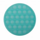 ROUND (LUMINOUS BLUE) Pop Its Finger Fidget Toy Push Bubble Stress Relief Kids Pop