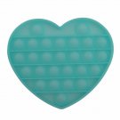 HEART (LUMINOUS BLUE) Pop Its Finger Fidget Toy Push Bubble Stress Relief Kids Pop