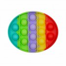 OVAL (RAINBOW) Pop Its Finger Fidget Toy Push Bubble Stress Relief Kids Pop