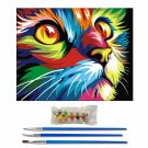 CAT 40*50CM Scenery Animal DIY Paint By Numbers Kit Digital Oil Painting Artwork Home Decor~