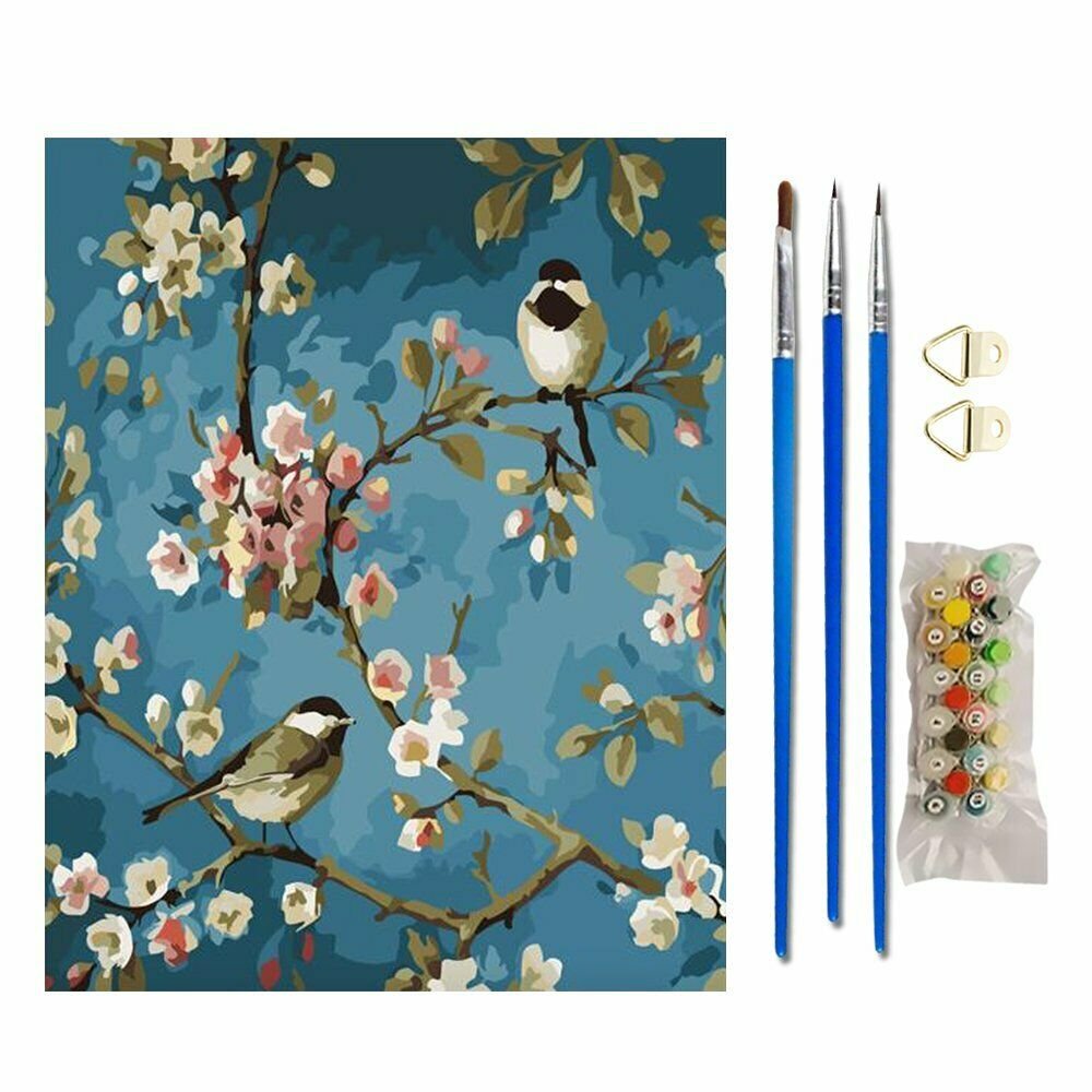 BIRD 40*50CM Scenery Animal DIY Paint By Numbers Kit Digital Oil Painting Artwork Home Decor~