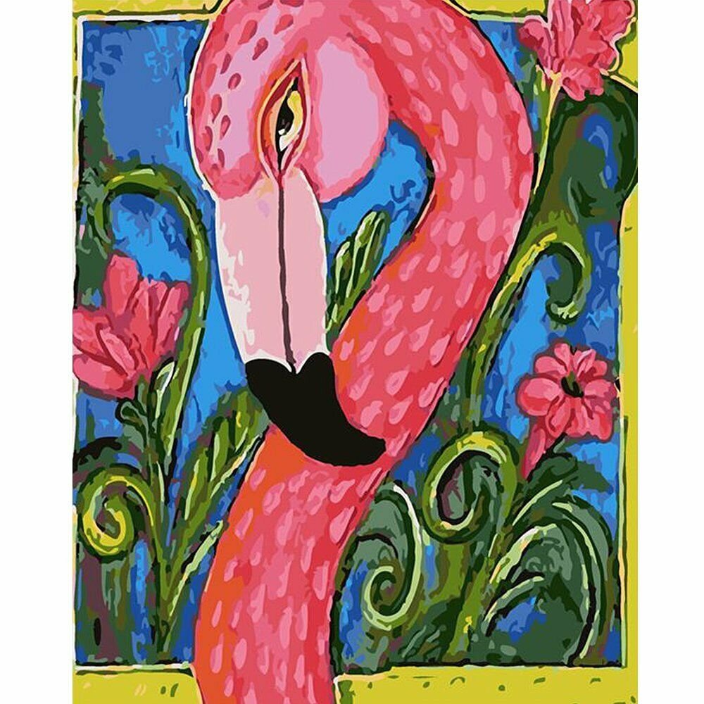 FLAMINGO 3 40*50CM Scenery Animal DIY Paint By Numbers Kit Digital Oil Painting Artwork Home Decor~