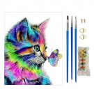 COLOR CAT 40*50CM Scenery Animal DIY Paint By Numbers Kit Digital Oil Painting Artwork Home Decor~