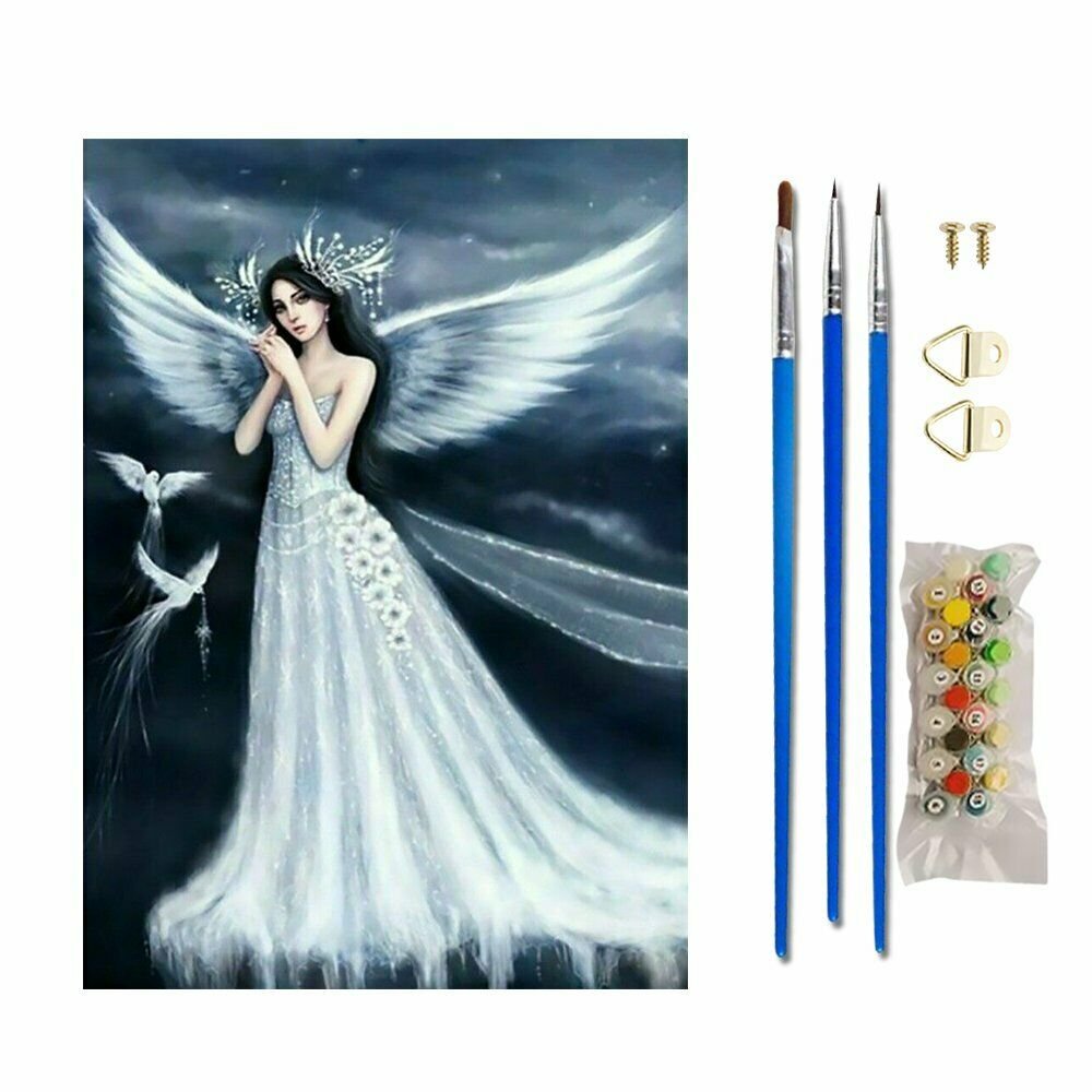 ANGLE GIRL 40*50CM Scenery Animal DIY Paint By Numbers Kit Digital Oil Painting Artwork Home Decor~