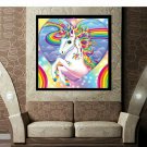 HEART UNICORN DIY 5D Diamond Painting Crystal Cross Stitch Hand Embroidery Art