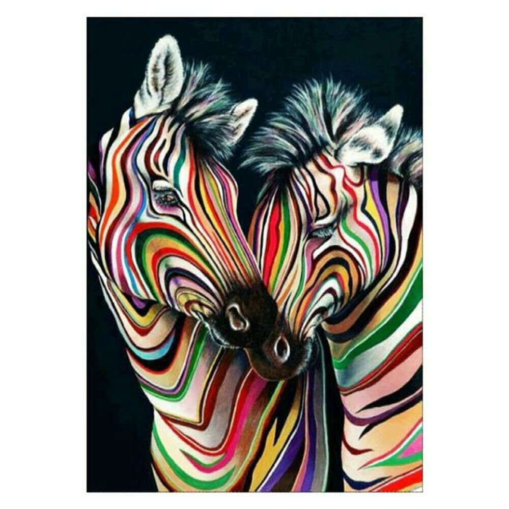ZEBRA 30*40CM DIY 5D Diamond Painting Crystal Cross Stitch Hand Embroidery Art