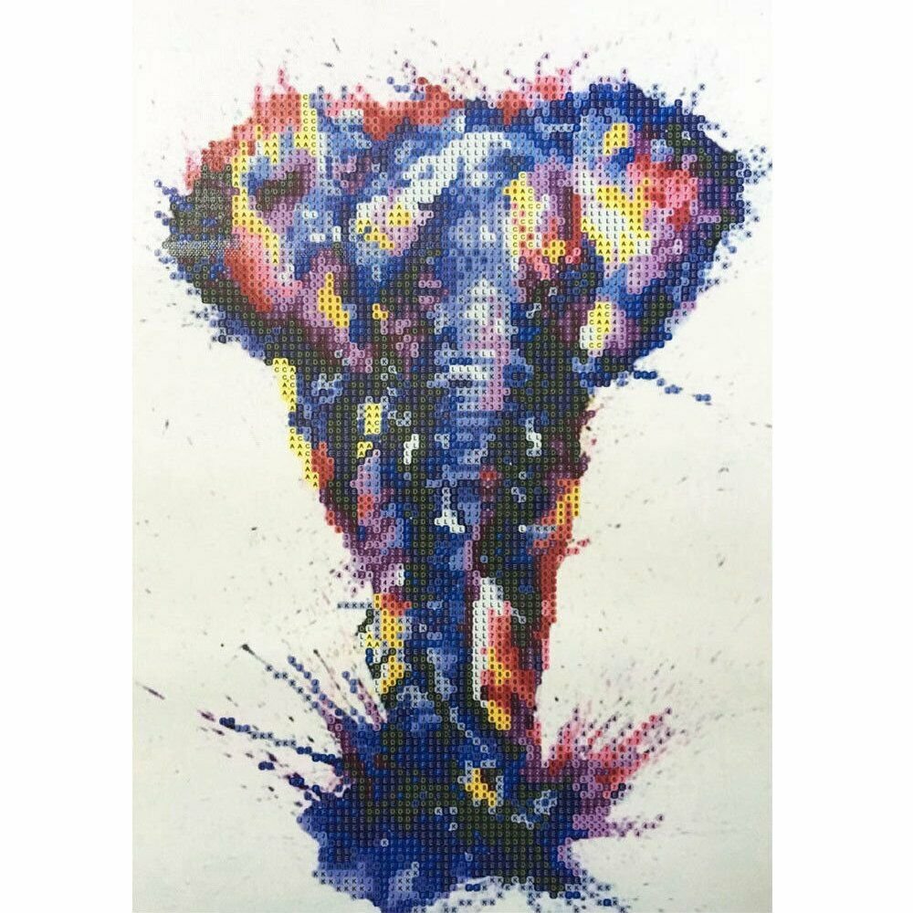 AFRICAN ELEPHANT 30*40CM DIY 5D Diamond Painting Crystal Cross Stitch Hand Embroidery Art