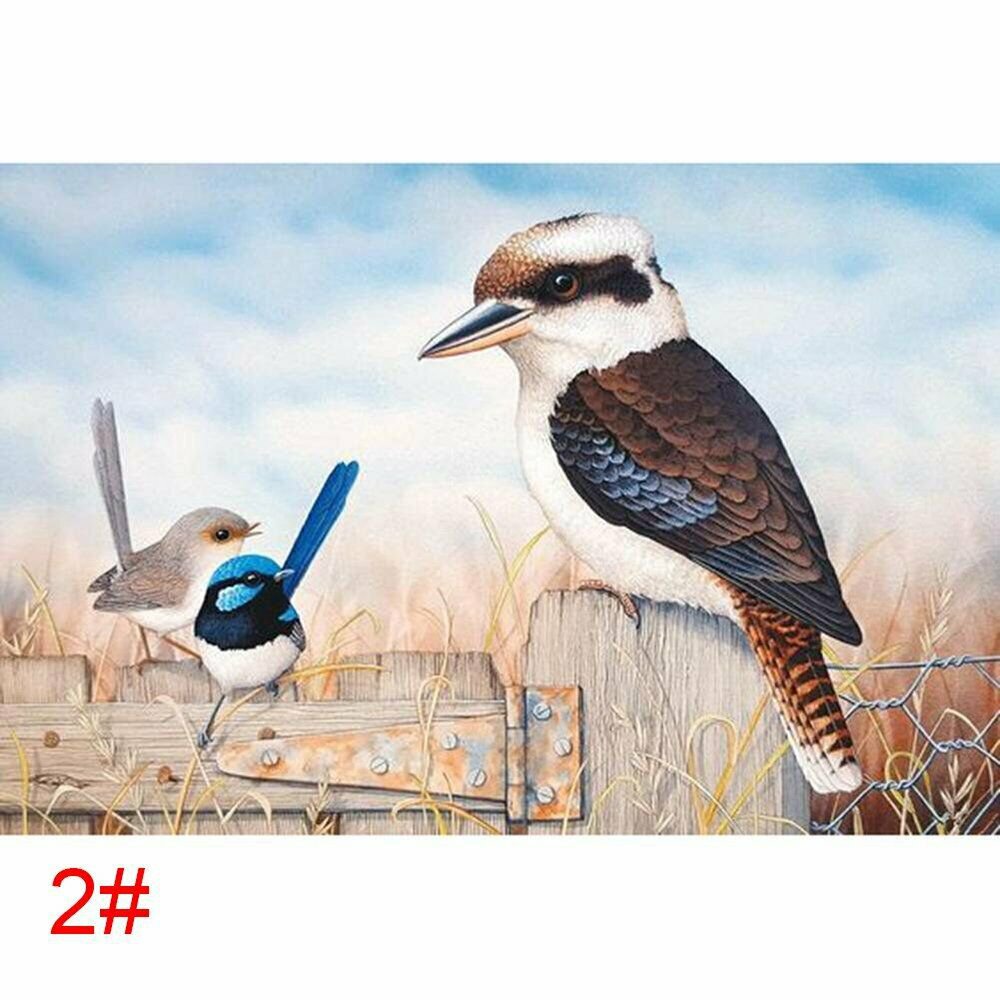 BIRD 2# 40*30CM DIY 5D Diamond Painting Crystal Cross Stitch Hand Embroidery Art
