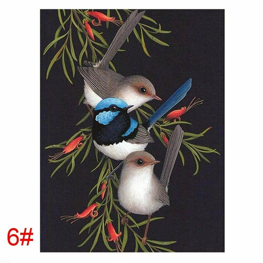 BIRD 6# 30*40CM DIY 5D Diamond Painting Crystal Cross Stitch Hand Embroidery Art