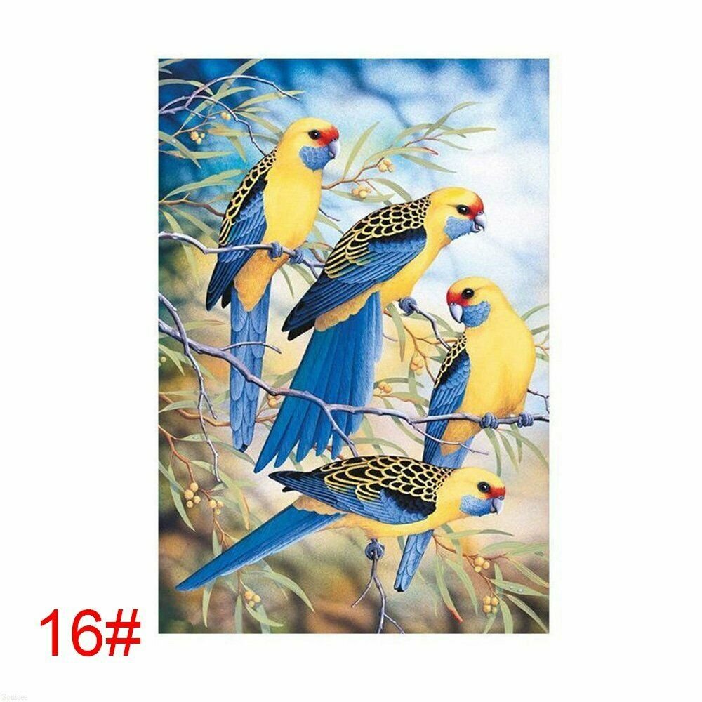 BIRD 16# 40*30CM DIY 5D Diamond Painting Crystal Cross Stitch Hand Embroidery Art