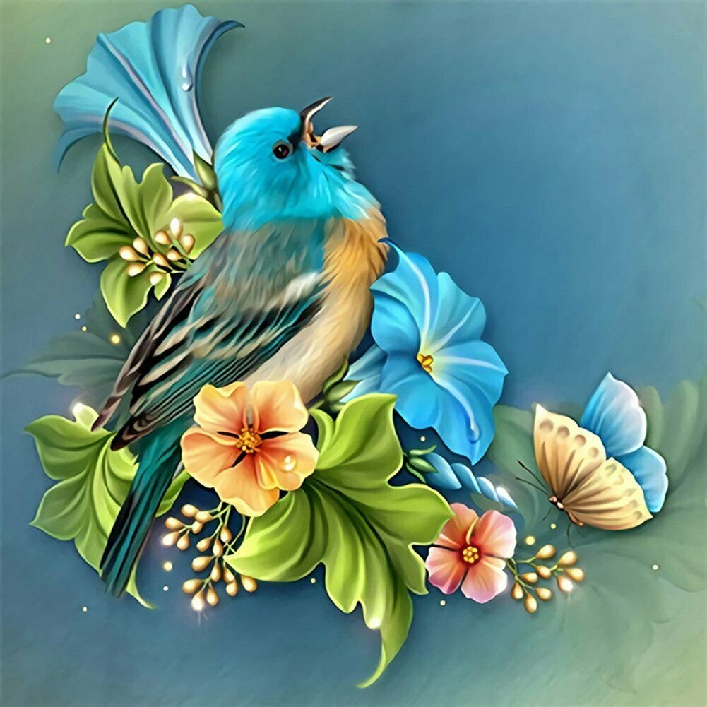 BIRD 21# 40*30CM DIY 5D Diamond Painting Crystal Cross Stitch Hand Embroidery Art