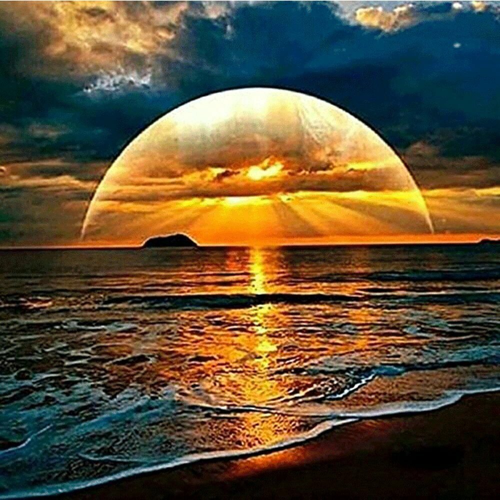 SUNRISE 30*30CM DIY 5D Diamond Painting Crystal Cross Stitch Hand Embroidery Art
