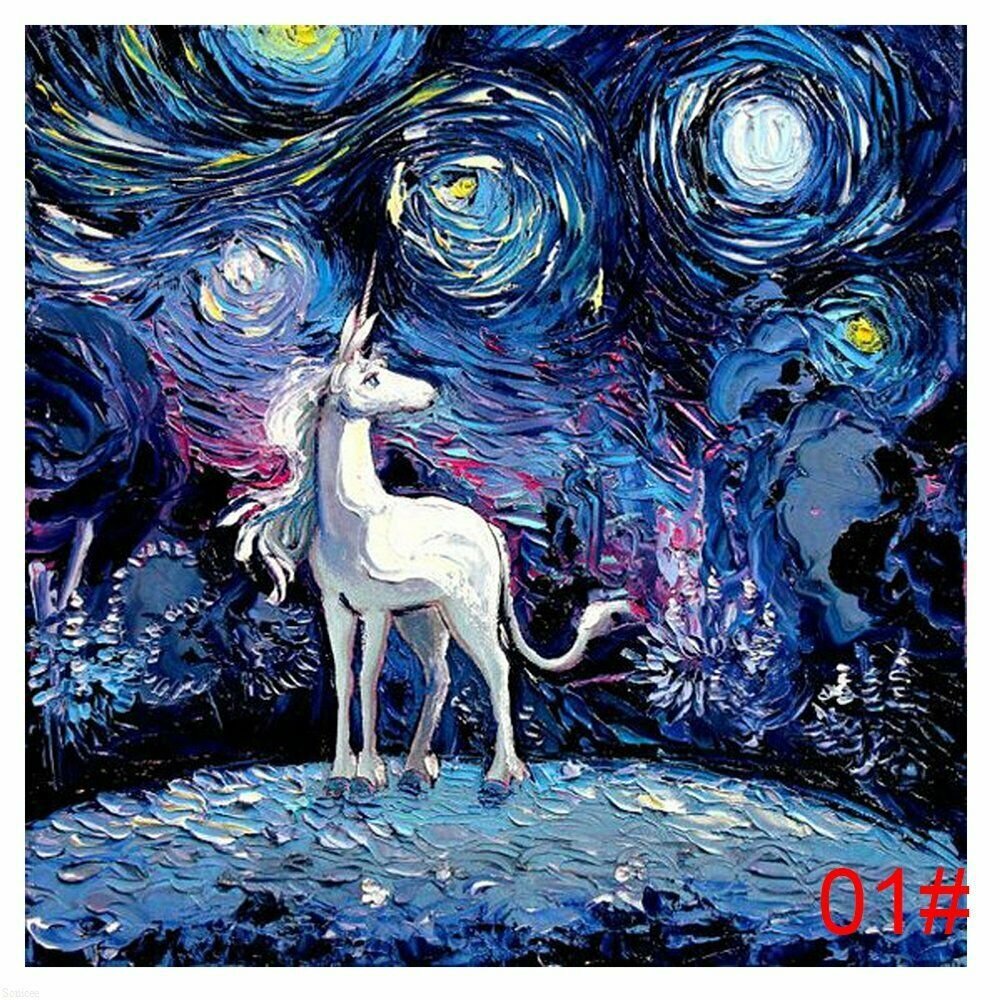 UNICORN 1# 30*30CM DIY 5D Diamond Painting Crystal Cross Stitch Hand Embroidery Art