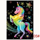 UNICORN 5# 30*30CM DIY 5D Diamond Painting Crystal Cross Stitch Hand Embroidery Art