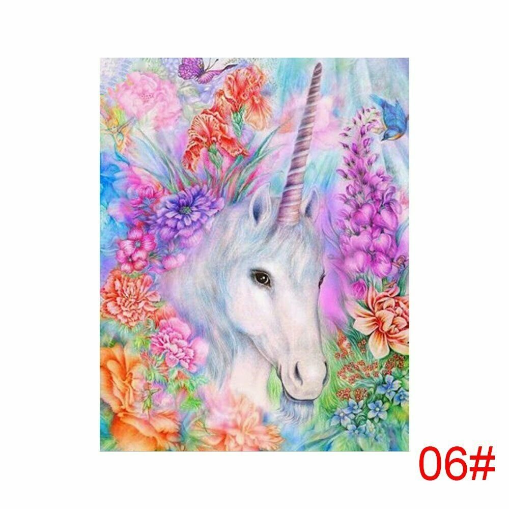 UNICORN 6# 30*30CM DIY 5D Diamond Painting Crystal Cross Stitch Hand Embroidery Art