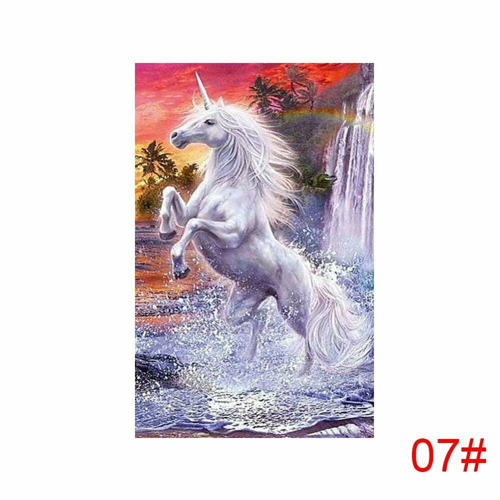 UNICORN 7# 40*30CM DIY 5D Diamond Painting Crystal Cross Stitch Hand Embroidery Art