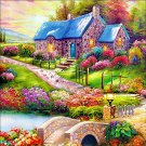 BEAUTYFULL VILLAGE 30*30CM DIY 5D Diamond Painting Crystal Cross Stitch Hand Embroidery Art