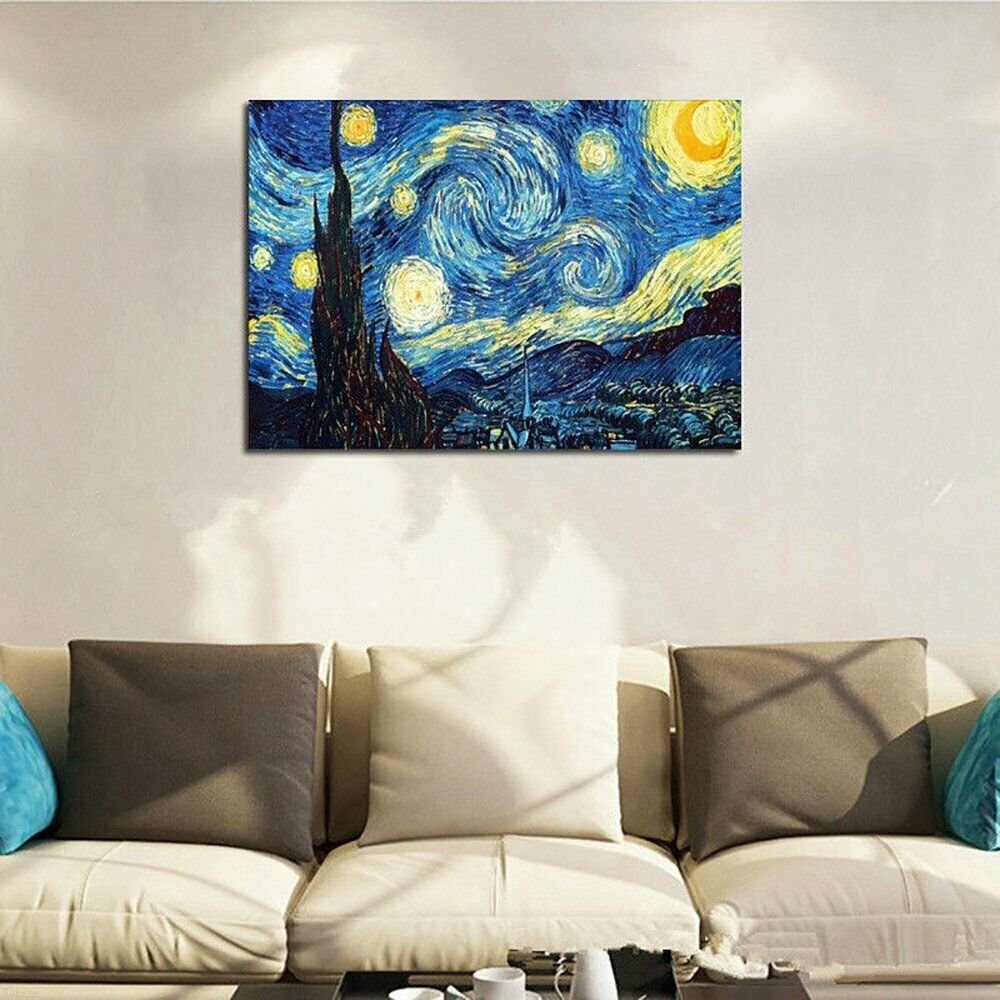 VAN GOGH NIGHT 30*40CM DIY 5D Diamond Painting Crystal Cross Stitch Hand Embroidery Art