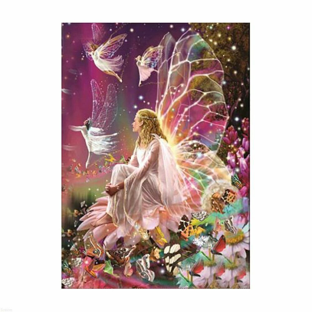 FAIRY GIRL 40*30CM DIY 5D Diamond Painting Crystal Cross Stitch Hand Embroidery Art