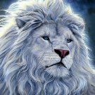 WHITE LION 40*30CM DIY 5D Diamond Painting Crystal Cross Stitch Hand Embroidery Art